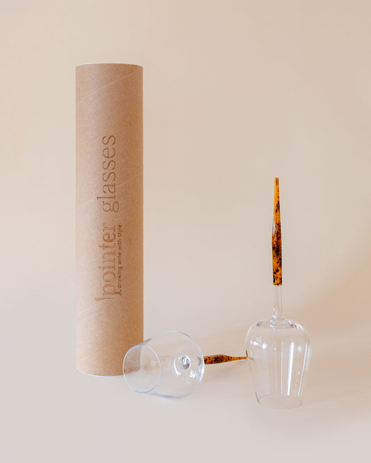 Pointer Wine Glass - Golden Amber S